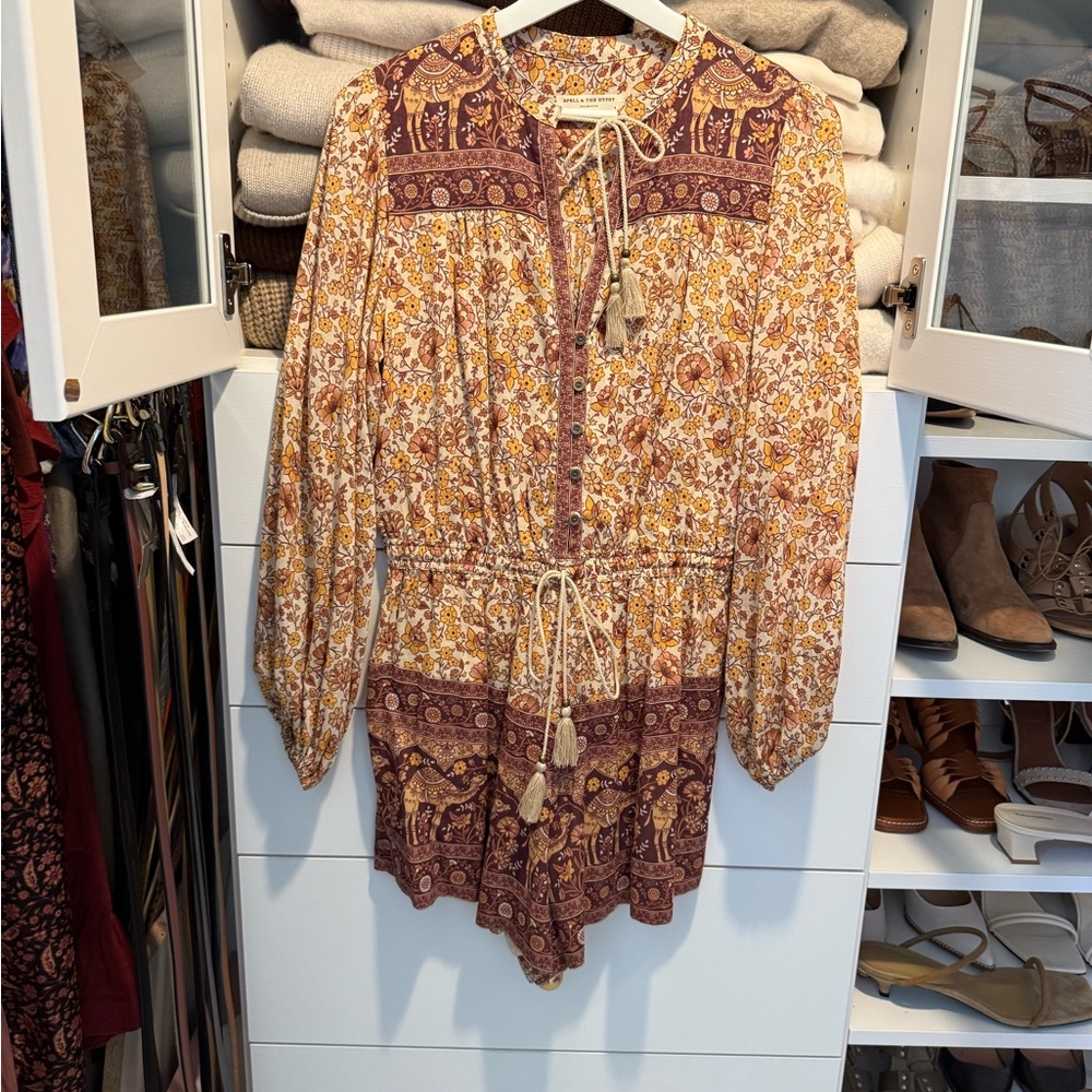 Spell & The Gypsy Sundown Paisley Print Romper - Picture 3 of 5